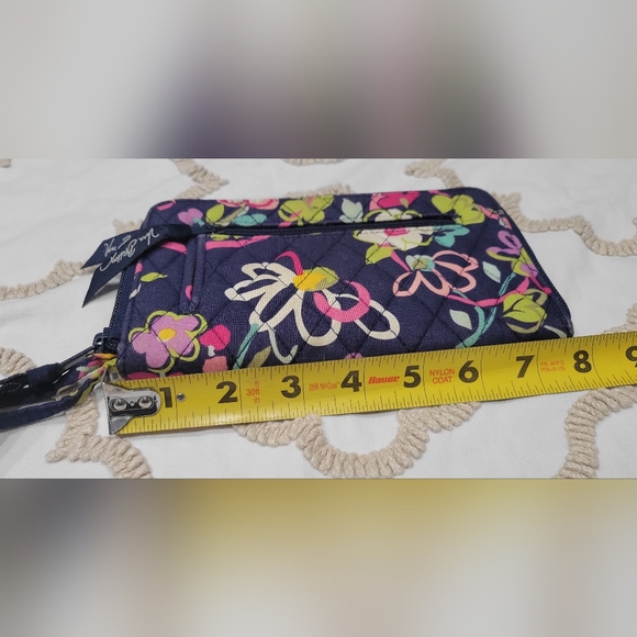 Vera Bradley Quilted Wristlet Wallet in the "Ribbons" Floral Butterfly Pattern - Picture 5 of 5